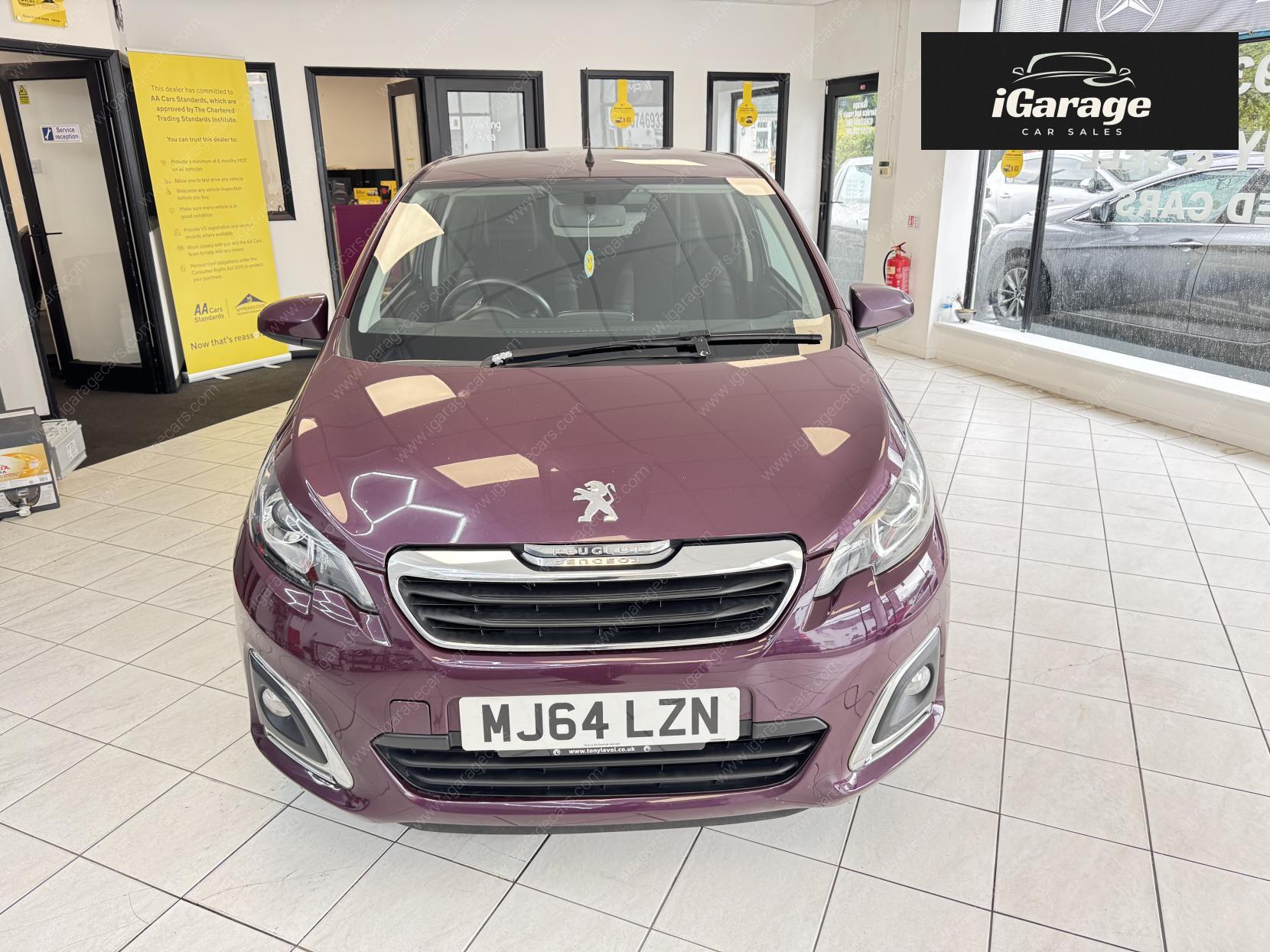 Peugeot 108 1.2 VTi PureTech Allure Hatchback 3dr Petrol Manual Euro 5 (82 ps)