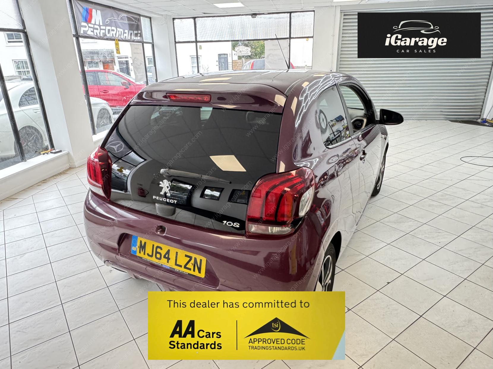 Peugeot 108 1.2 VTi PureTech Allure Hatchback 3dr Petrol Manual Euro 5 (82 ps)