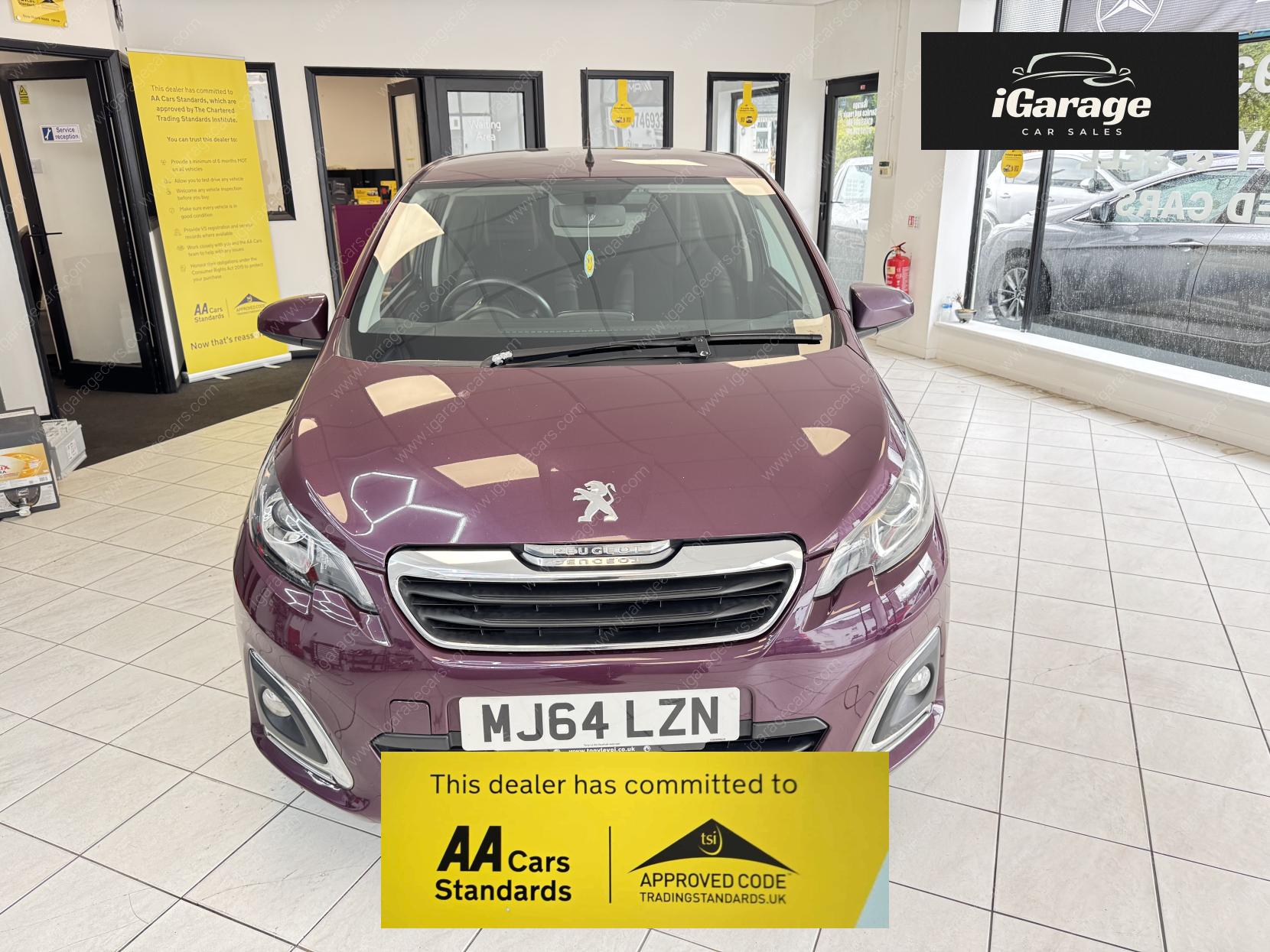 Peugeot 108 1.2 VTi PureTech Allure Hatchback 3dr Petrol Manual Euro 5 (82 ps)